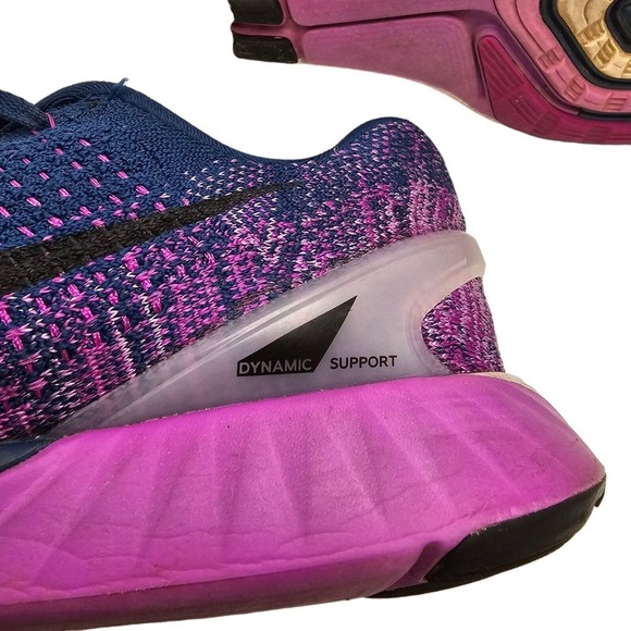 Nike Sneakers Womens 9 Lunarglide 7 Blue Running Shoes Sneakers 747356-405 - Picture 10 of 11